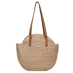 Bolsa de ombro feminina com zíper e tecido com cores contrastantes, perfeita para um visual moderno e sofisticado. — foto 1