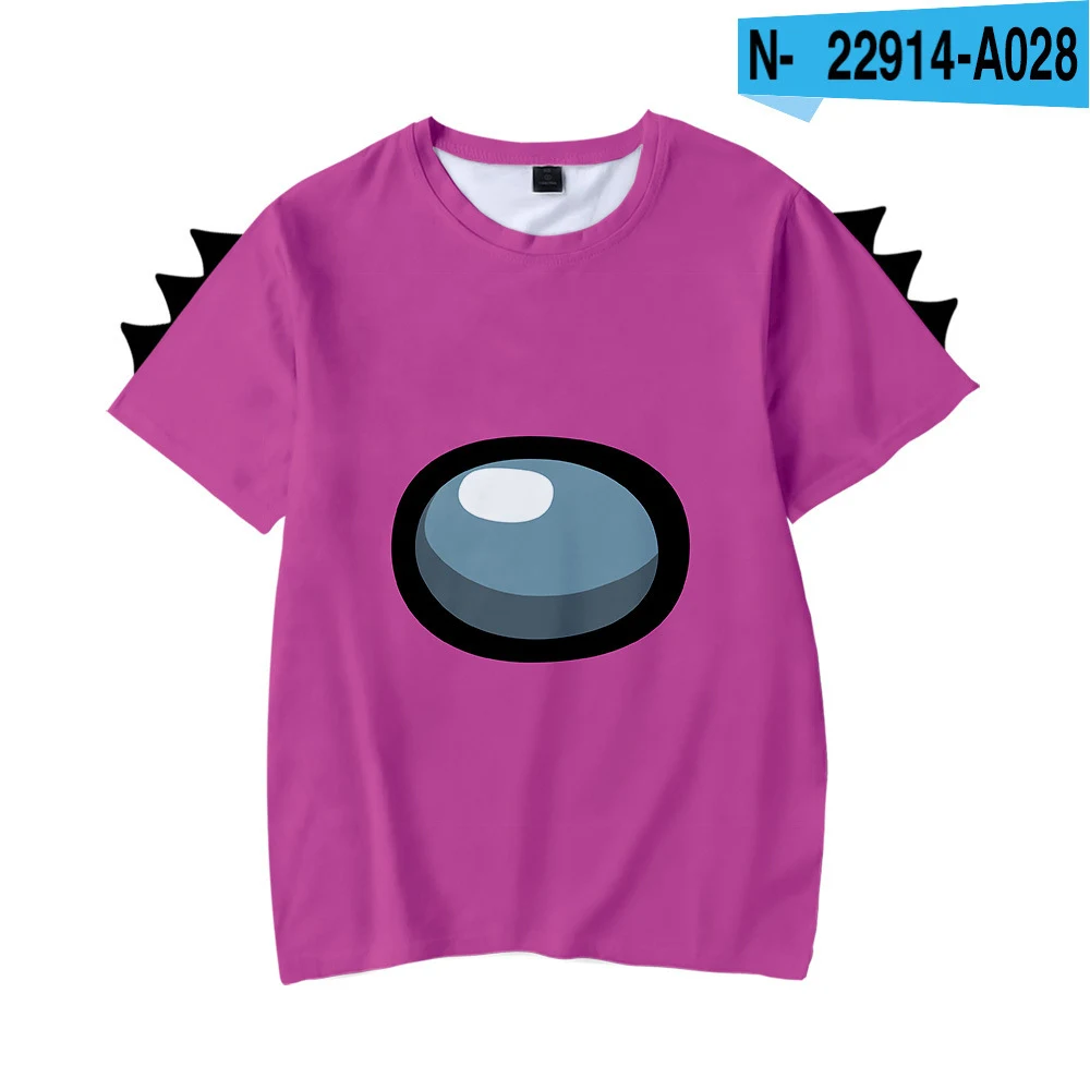 Title 5, T-shirt Among Us 3D con stampa dinosauri per ra...