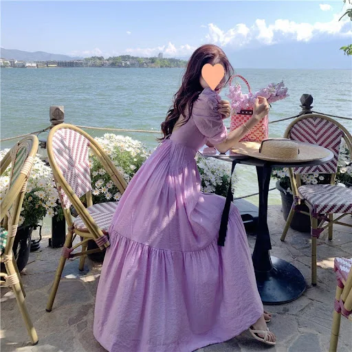 Title 4, Womens Beach Seaside Vacation Long Dress