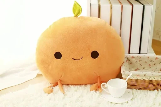 Title 11, Large fruit plush pillow for cuddling and decor...