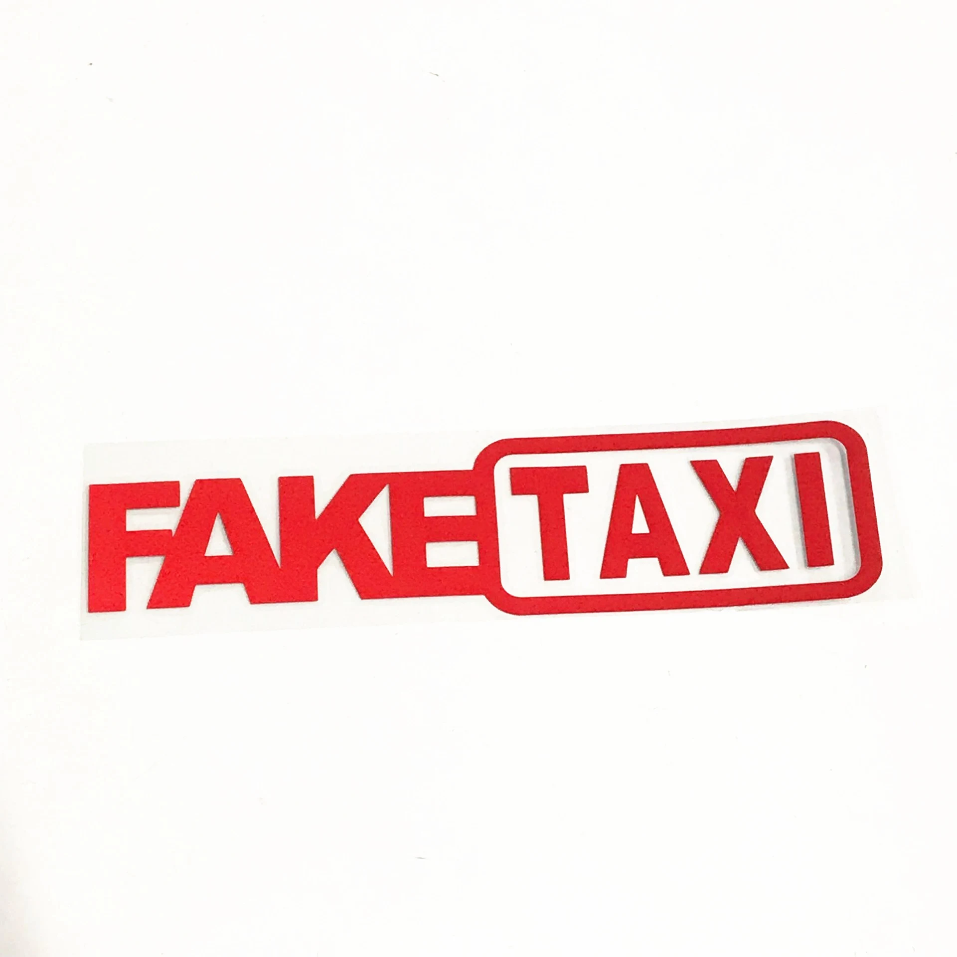 Fake Taxi Drifting Sign Funny Car Sticker. Show off your humor with this hilarious sticker. Perfect for cars, easy to ap — photo 13