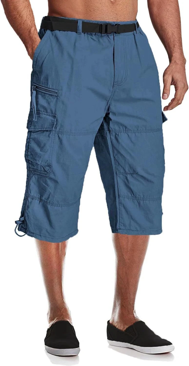 Men's Summer New Multi-pocket Outdoor Workout Pants, Five Points Design, Perfect for Training and Outdoor Activities, Li — photo 10