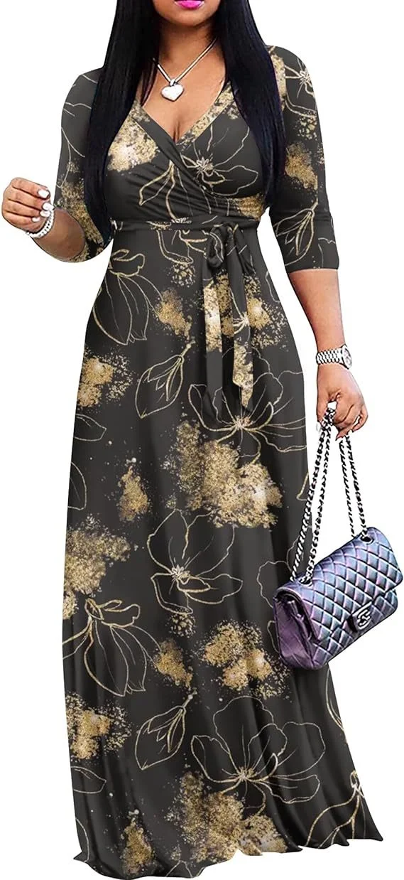Title 4, European and American leisure fashion floral pr...