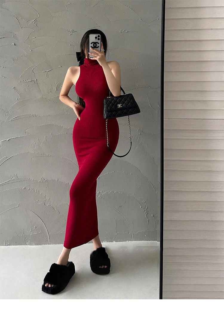 Title 10, Skinny Sleeveless Dress Womens Summer Fashion
