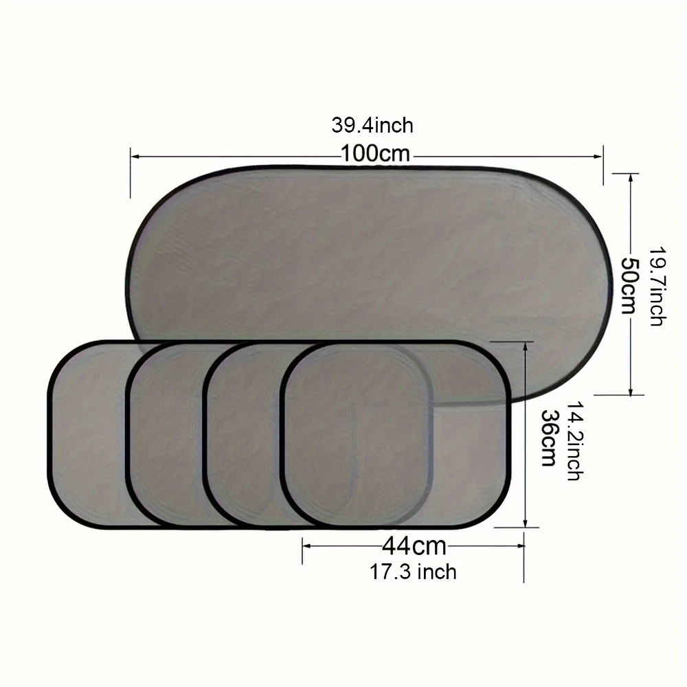 5 Pack Side Window Sunshade Sock Screen — photo 8