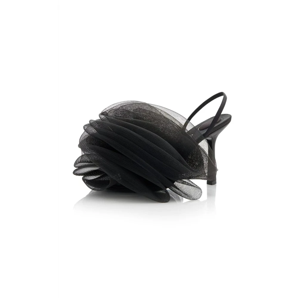 Mesh Bath Ball Flower Ankle-strap Stilettos High Heels for a fashionable and comfortable look, ideal for any occasion. — photo 2