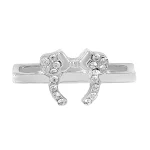 Acessórios de fivela de silicone criativos Anel decorativo de laço Personalize suas pulseiras com este acessório elegante e único, adicionando charme. — foto 2
