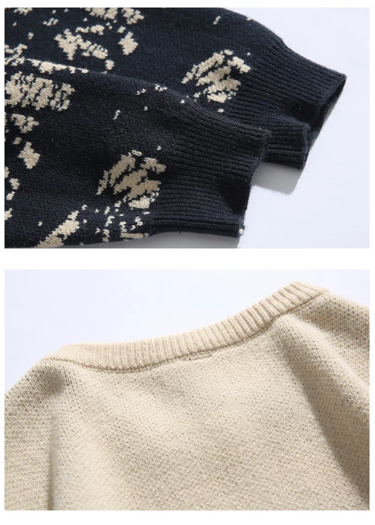 Title 7, Casaco Suéter Vintage de Moda Masculina