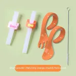 Orange fork spoon