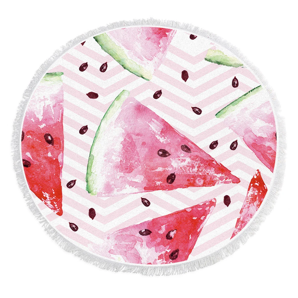 Title 5, Fruit round beach towel, large and colorful, pe...