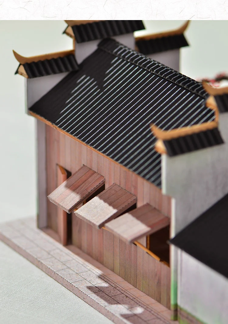 Crie a cena da cidade de Jiangnan com este kit DIY. Uma cabana criativa feita à mão, um projeto divertido para construir e decorar, ideal para relaxar. — foto 3