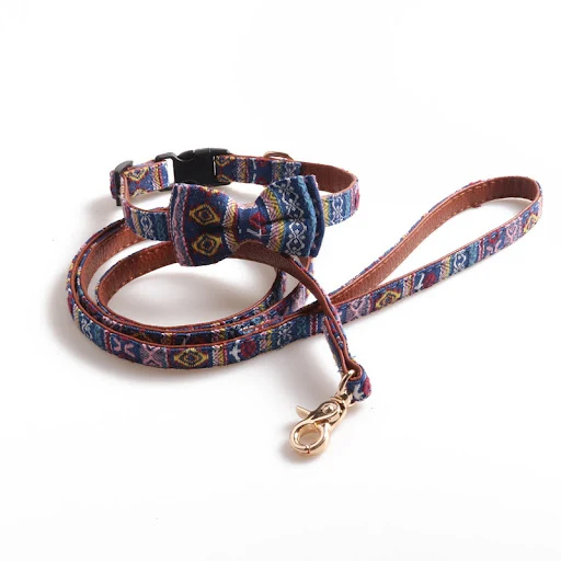 Title 1, Cute Bowknot Dog Cat Collar for Puppies and Sma...