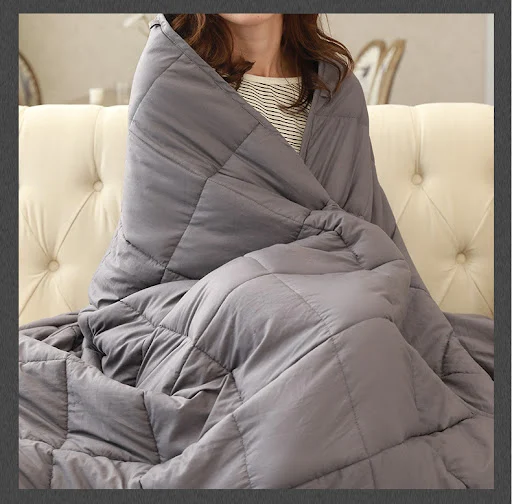 Title 2, Weighted blanket to relieve anxiety, improve sl...