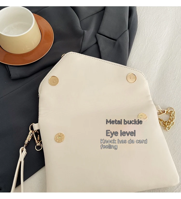 Nova Bolsa Feminina com Corrente, Ombro Único e Zíper – Ideal para um Look Moderno e Sofisticado em Qualquer Ocasião — foto 10