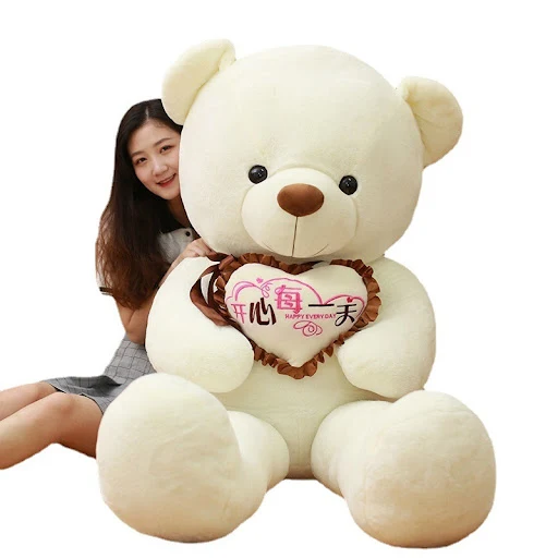 Title 1, Urso de Pelúcia Grande Ribbon Hug Love — Um abr...