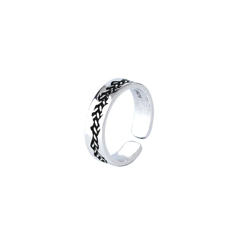 Anel Crack Texturizado Masculino Single Trend. Anel singular para homens modernos. Design único para um visual estiloso e cheio de personalidade. — foto 2