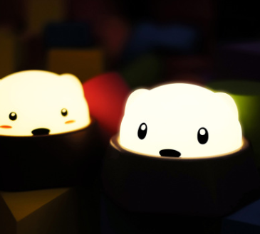 Luminária de noite de hamster LED recarregável por USB, fofa e com toque, brinquedo infantil, presente de Natal e aniversário — foto 3