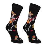 Colorful Skull Jacquard Trendy Socks Cotton Street Fashion. Comfortable, stylish socks to add personality to your street — photo 1