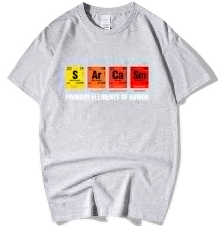 T-shirt da uomo divertente manica corta porta allegria nel tuo guardaroba. Comodo, alla moda e perfetto per strappare un sorriso. Ideale per ogni occasione. — foto 5