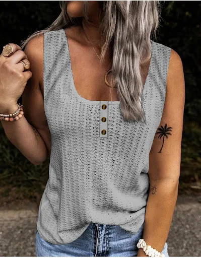 Title 3, Sleeveless ladies stitching short-sleeved T-sh...