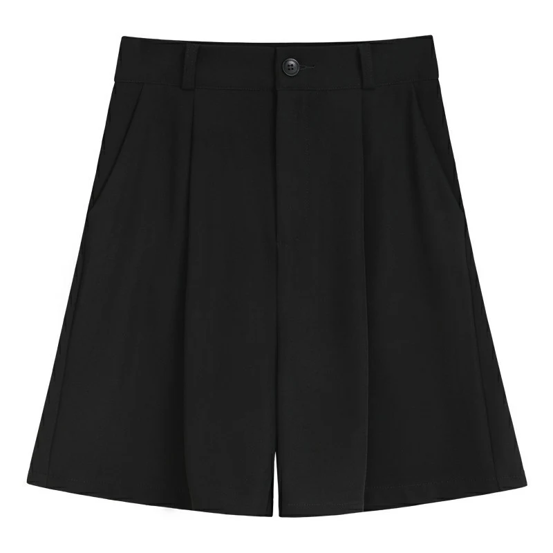 Damespak shorts zomer high waist straight Hong Kong stijl casual broek vijfpunts broek, comfortabel en modieus voor de zomer. — foto 2