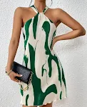 Mouwloze halterjurk met print voor dames — foto 5