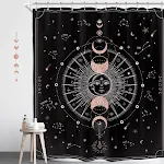 New Starry Sky Print Polyester Waterproof Shower Curtain. Adds style to your bathroom, provides water protection, and is — photo 8