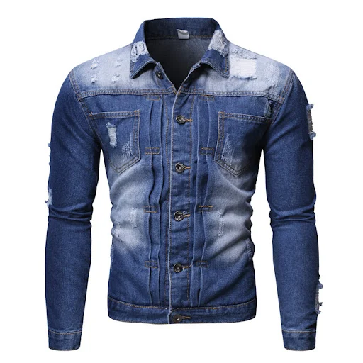 Title 3, Ouma Mens Casual Denim Jacket — Versatile ever...