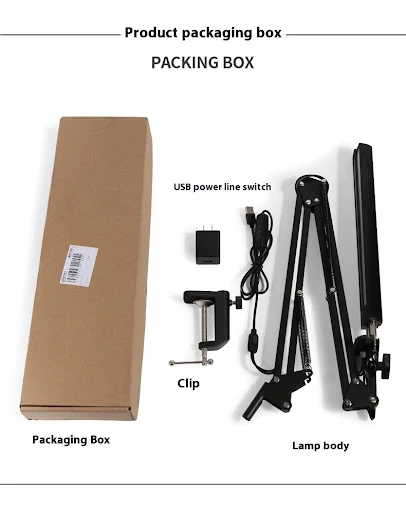 Title 18, Double-Headed Clip Floor Folding Long Arm Tatto...