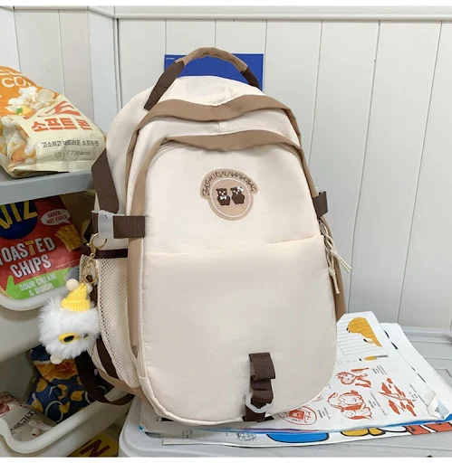 Title 2, Mochila Escolar Ursinho para Ensino Fundamental...