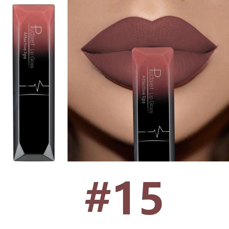 Matte lip gloss lipstick for a velvety, vibrant lip look. Long-lasting makeup for soft, intensely colored lips. Perfect — photo 12