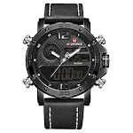 Relógio masculino Naviforce NF9134, moda com movimento duplo e personalidade. Perfeito para homens que buscam estilo e funcionalidade em um único acessório. — foto 1