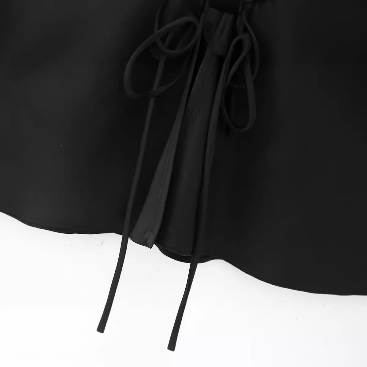 Inverno novo estilo de roupas femininas moda bowknot seda cetim texturizado camisa — foto 7