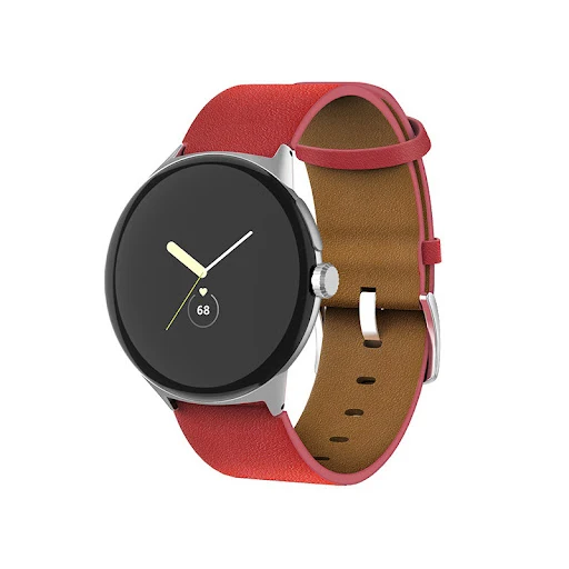 Title 3, Pixel Watch Genuine Leather Watch Strap for sup...