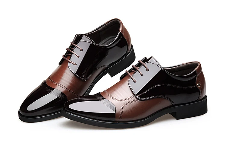 Title 10, Mens Business Formal Wear Casual British Leath...