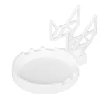 White bracket upholstered