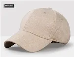 Chapéu de sol masculino Boné de beisebol respirável de cânhamo Aba protetora ideal para atividades ao ar livre Proteção solar leve e fresca — foto 5