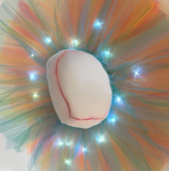 Title 13, Saia de ballet de gaze feminina com luz, ideal ...