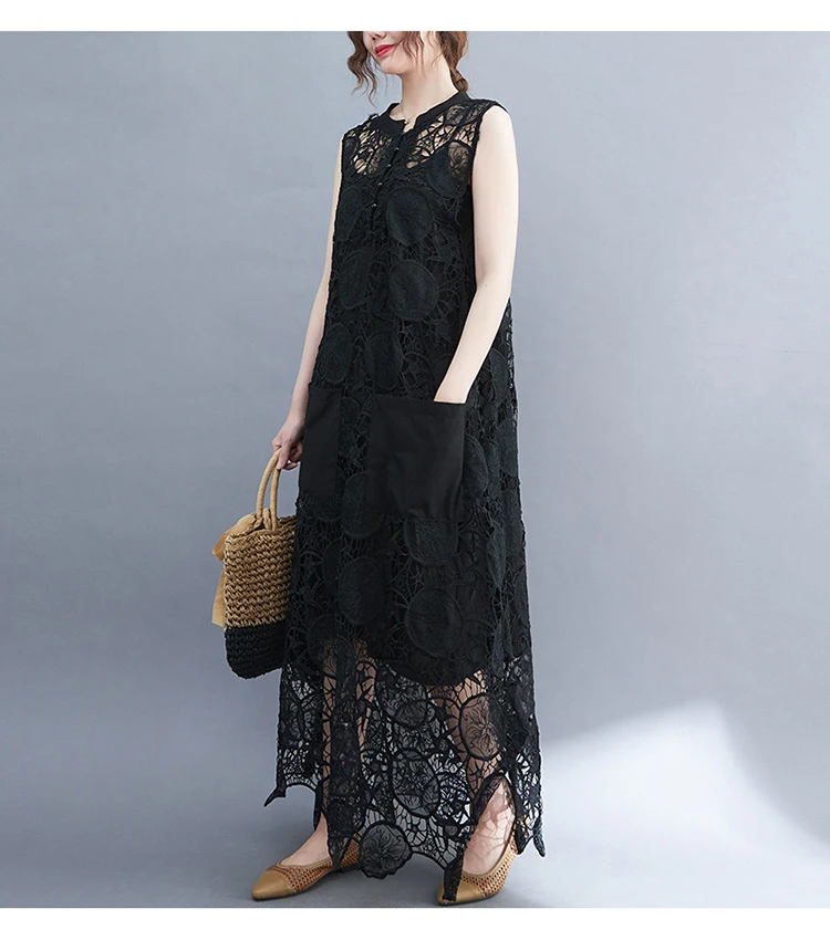 Title 8, Womens Loose Plus Hollowed Out Sleeveless Vest...