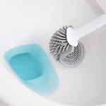 Creative Detachable Handle Multi-functional Toilet Cleaning Brush with No Dead Angle, TPR Soft Glue & Base Set — photo 7