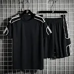 Short sleeved sportswear shorts suit Perfect for workouts and outdoor activities Comfortable and allows for great freedo — photo 1