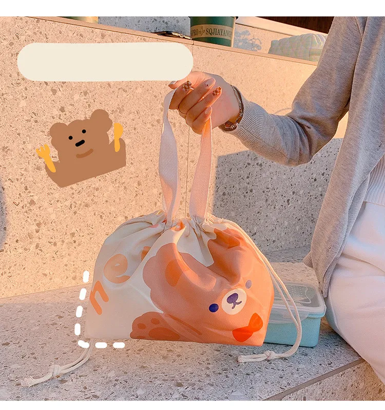 Cute Cartoon Waterproof Insulated Lunch Box Storage Bag keeps food fresh and fun, perfect for kids and everyday use. — photo 9