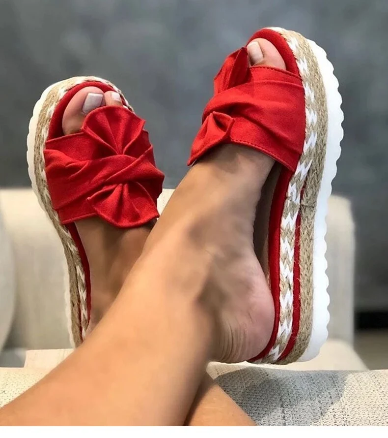 Title 3, Bowknot Beach Slippers — Comfortable and stylis...
