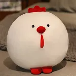 Round White Chicken