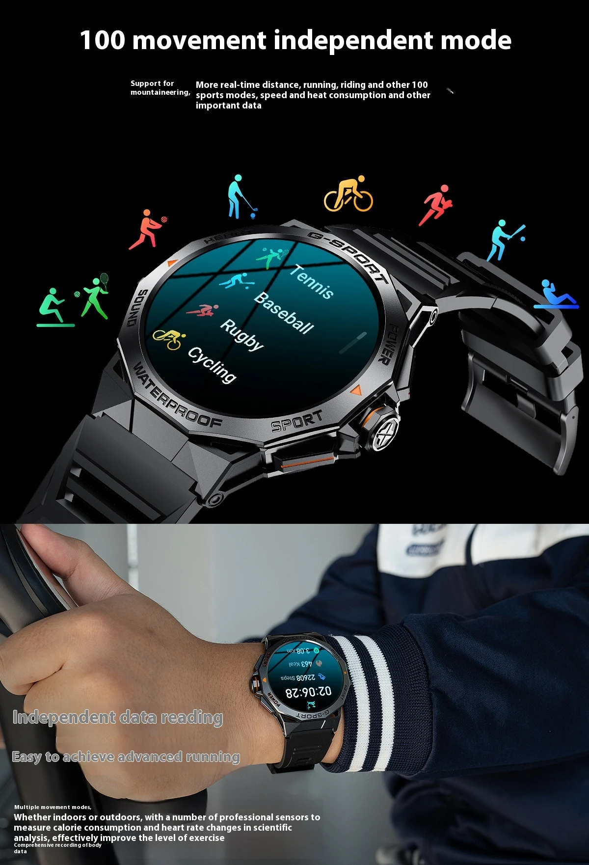 Title 4, Smartwatch with screen, Bluetooth calling, weat...
