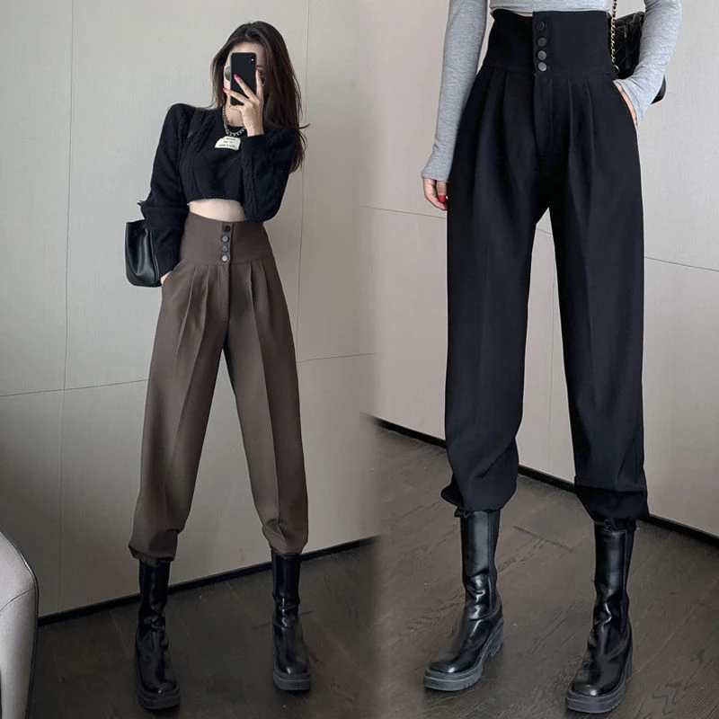 Women's All-match Drape Loose Straight-leg Suit Pants. Versatile and comfortable, these pants offer a stylish and relaxe — photo 4