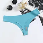 Perizoma donna sexy, traspirante, senza cuciture, a vita bassa, modello intero per il massimo comfort. — foto 9