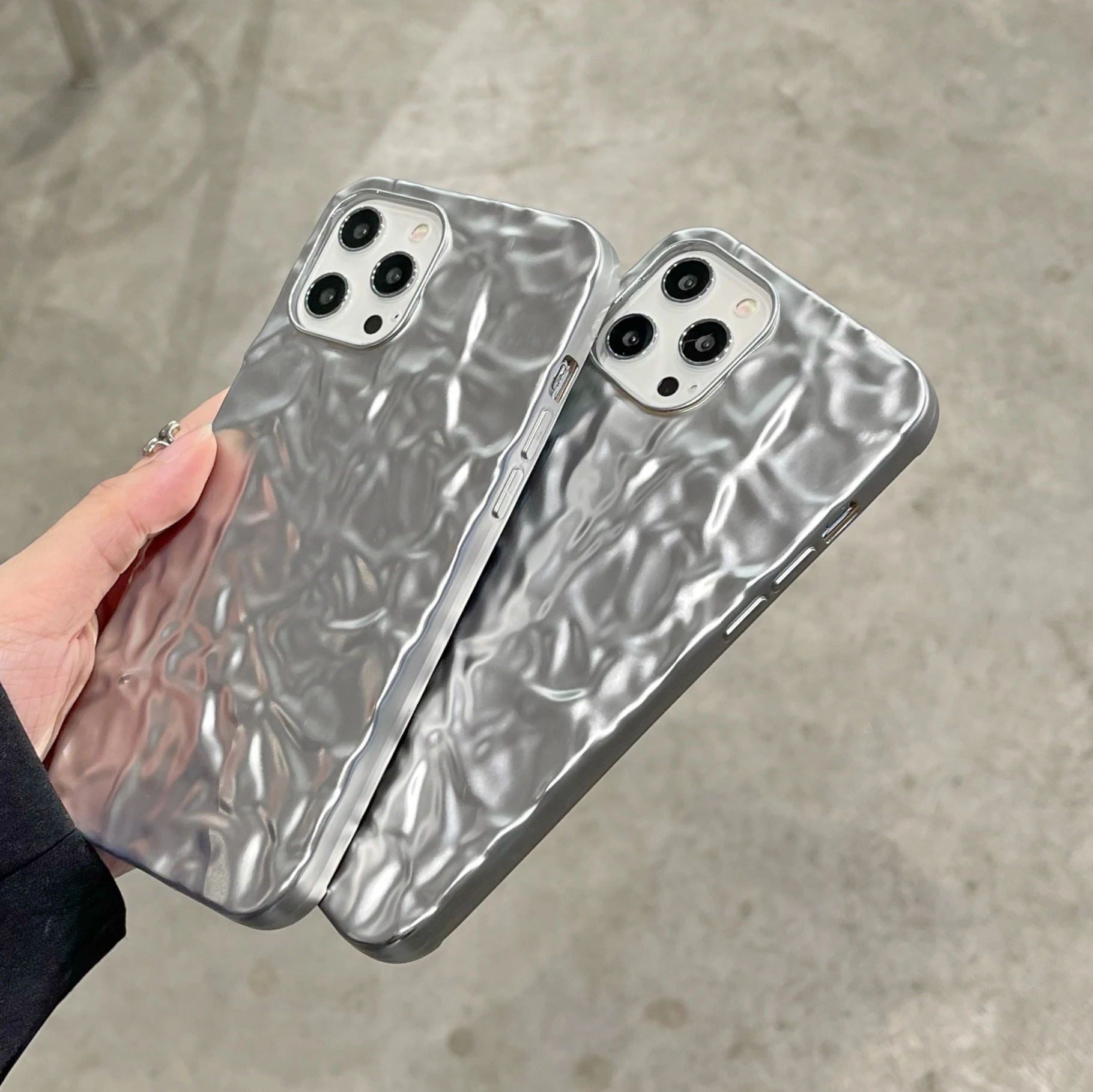 Title 2, Capinha de celular de folha de alumínio fosca c...