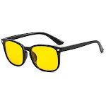 Bright Black Frame Yellow Lens