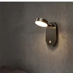 Luminária de parede minimalista moderna nórdica para quarto, ideal para criar um ambiente relaxante e elegante na cabeceira. — foto 3